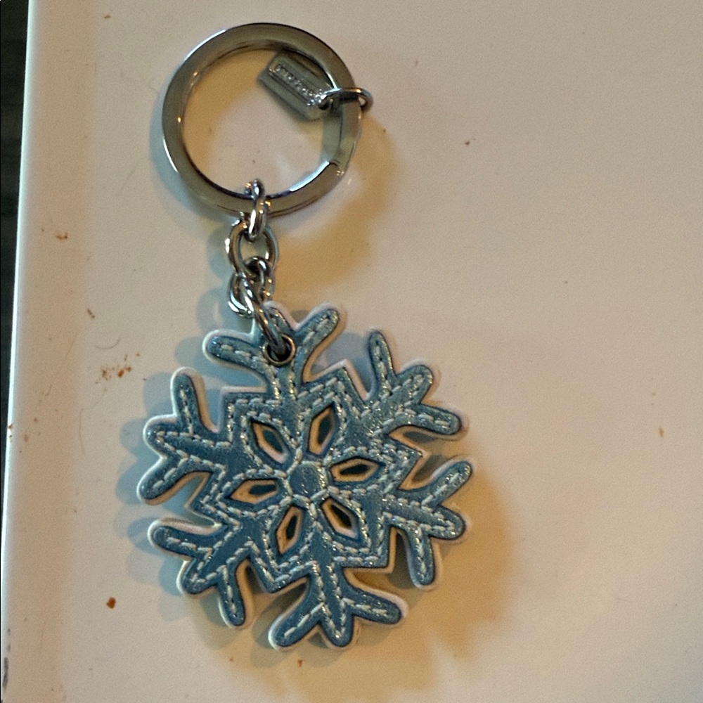 Coach Blue Snowflake Keychain - Picture 4 of 6